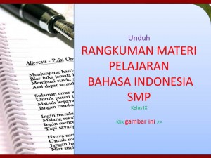 Rangkuman Bahasa Indonesia SMP